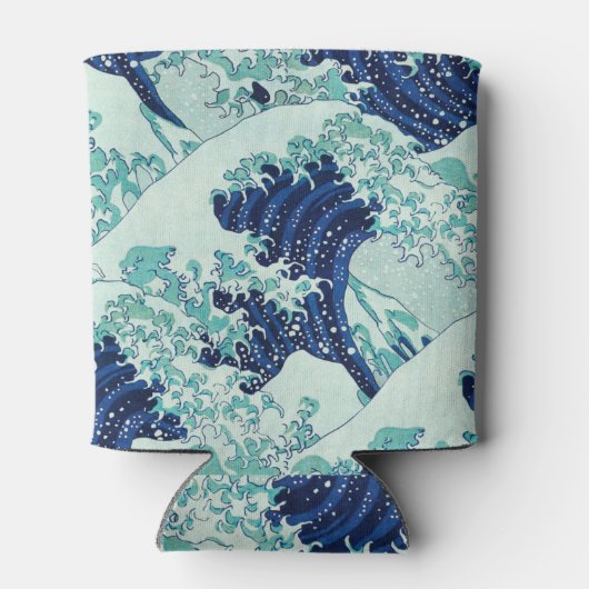 Hokusai Blue Waves Pattern Dosenkühler (Rückseite)