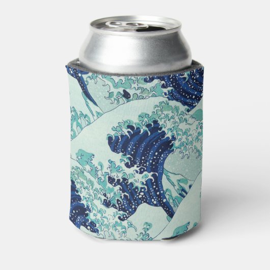 Hokusai Blue Waves Pattern Dosenkühler (Kanne Rückseite)