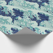 Hokusai Blue Waves Pattern Geschenkpapier (Ecke)