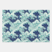 Hokusai Blue Waves Pattern Geschenkpapier Set (Vorderseite 2)