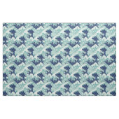 Hokusai Blue Waves Pattern Stoff (Yard (91,4 cm))