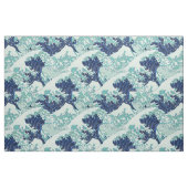 Hokusai Blue Waves Pattern Stoff (Fat Quarter (45,7 x 55,9 cm))