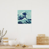 Hokusai Blue Waves Poster (Küche)