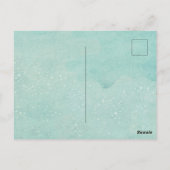 Hokusai Blue Waves Postkarte (Rückseite)