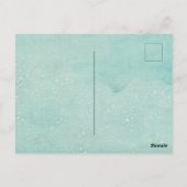 Hokusai Blue Waves Postkarte (Rückseite)