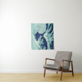 Hokusai Blue Waves Wandteppich (Beispiel)