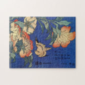 Hokusai - Blumen Puzzle (Horizontal)