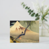 Hokusai Boy View Mount Fuji Japanisch Vintag Postkarte (Stehend Vorderseite)