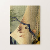 Hokusai Boy View Mount Fuji Japanisch Vintag Puzzle (Vertikal)