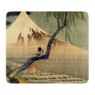Hokusai Boy View Mount Fuji Japanisch Vintag Schneidebrett