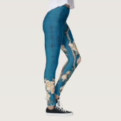 Hokusai Bullfinch and Weeping Cherry GalleryHD Leggings (Rechts)