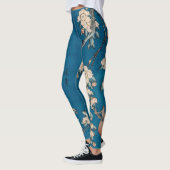 Hokusai Bullfinch and Weeping Cherry GalleryHD Leggings (Links)