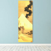 Hokusai der Drache des Rauchens, der dem Fuji entk Leinwanddruck (Insitu (Holzboden))