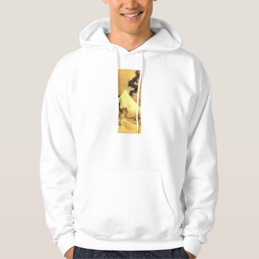 Hokusai der Drache des Rauches dem Fujisan Hoodie (Vorderseite)
