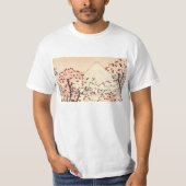 Hokusai der Fujisan Kirschblüten T-Shirt (Vorderseite)
