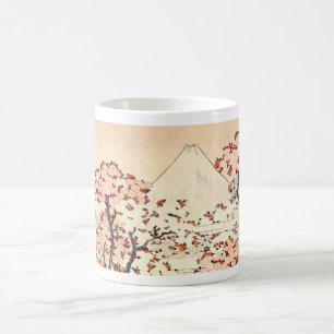Hokusai der Fujisan Kirschblüten-Tasse Kaffeetasse