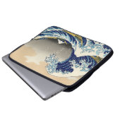 Hokusai der große Laptop-Sieb Laptopschutzhülle (Vorne Knopf)