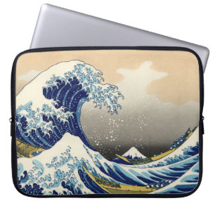 Hokusai der große Laptop-Sieb Laptopschutzhülle