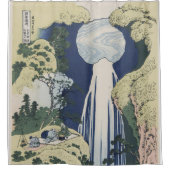 Hokusai - Die Amida Falls Landscape Fine Art Duschvorhang (Vorderseite)