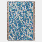 Hokusai, die Great Wave Pattern Nautical Blue Well Decke (Vorderseite Vertikal)