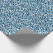 Hokusai, die Great Wave Pattern Nautical Blue Well Geschenkpapier (Ecke)