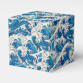 Hokusai, die Great Wave Pattern Nautical Blue Well Geschenkschachtel (Vorderseite)