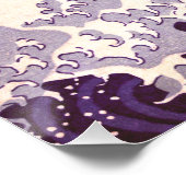 hokusai - Die große Welle Poster (Ecke)