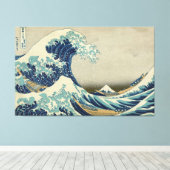 Hokusai - Die große Welle vor Kanagawa Leinwanddruck (Insitu (Holzboden))