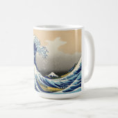 Hokusai die große Wellen-Tasse Kaffeetasse (VorderseiteRechts)