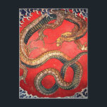 Hokusai Dragon Japanisch Vintag Katsushika Hokusai Postkarte<br><div class="desc">Hokusai Dragon Japanisch Vintag Katsushika Hokusai Postcard"Vintage Gemälde",  "katsushika Hokusai",  "Dragon",  "traditionelle japanische Kultur",  "Künstlerische Illustrationskunst drucken",  "Japan ukiyo e fine art",  "beautiful pattern woodblock",  "Asia wood block",  "berühmter Künstler",  "red dragon animal"</div>