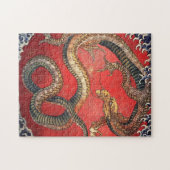 Hokusai Dragon Japanisch Vintag Katsushika Hokusai Puzzle (Horizontal)