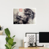 Hokusai - Dragon Scrolls Poster (Heimbüro)