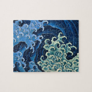 Hokusai Feminine Wave Japan Vintager Ozean Puzzle