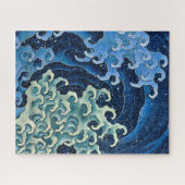 Hokusai Feminine Wave Japan Vintager Ozean Puzzle (Horizontal)