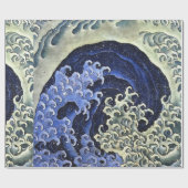 Hokusai Feminine Wave Japanisch Vintage Kunstkunst Geschenkpapier (Flach)