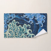 Hokusai Feminine Wave Vintager Ozean Badhandtuch Set (Handtuch)