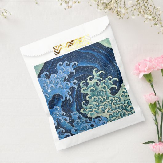 Hokusai Feminine Wave Vintager Ozean Geschenktütchen (Versiegelt)