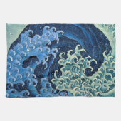 Hokusai Feminine Wave Vintager Ozean Geschirrtuch (Horizontal)