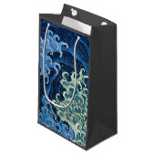 Hokusai Feminine Wave Vintager Ozean Kleine Geschenktüte (Vorderseite Schrägansicht)