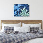 Hokusai Feminine Wave Vintager Ozean Leinwanddruck (Insitu (Schlafzimmer))