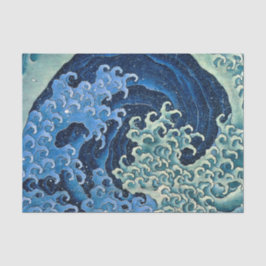Hokusai Feminine Wave Vintager Ozean Seidenpapier