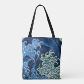 Hokusai Feminine Wave Vintager Ozean Tasche (Rückseite)