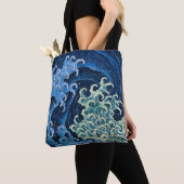 Hokusai Feminine Wave Vintager Ozean Tasche (Von Nahem)