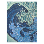 Hokusai Feminine Wave Vintager Ozean Tischdecke (Vorderseite)