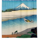 Hokusai - Fluss Tama in der Provinz Musashi Duschvorhang (Vorderseite)