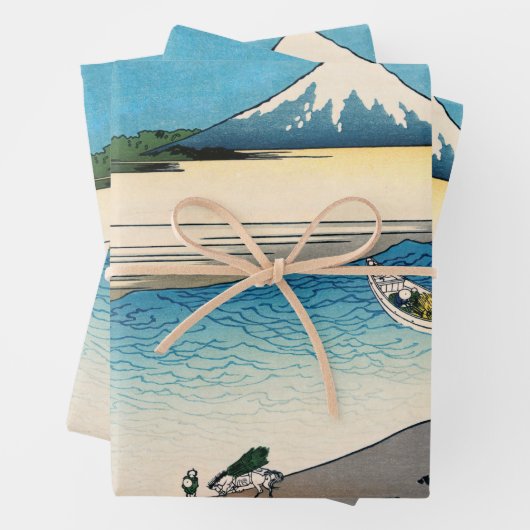 Hokusai - Fluss Tama in der Provinz Musashi Geschenkpapier Set (Beispiel)