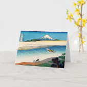 Hokusai - Fluss Tama in der Provinz Musashi Karte (Gelbe Blume)