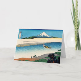 Hokusai - Fluss Tama in der Provinz Musashi Karte