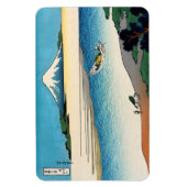 Hokusai - Fluss Tama in der Provinz Musashi Magnet (Vertikal)