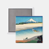 Hokusai - Fluss Tama in der Provinz Musashi Magnet (Vorderseite/Rückseite)